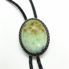 Amazon Stone Mens Bolo Tie Wedding Necklace PU Leather Rope Western Cowboy