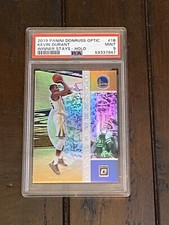 2019 PANINI DONRUSS OPTIC KEVIN DURANT WINNER STAYS HOLO # 18 PSA 9 MINT