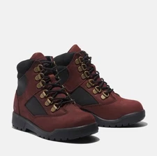 Timberland Men's 6" Waterproof Field Boot Burgundy Black