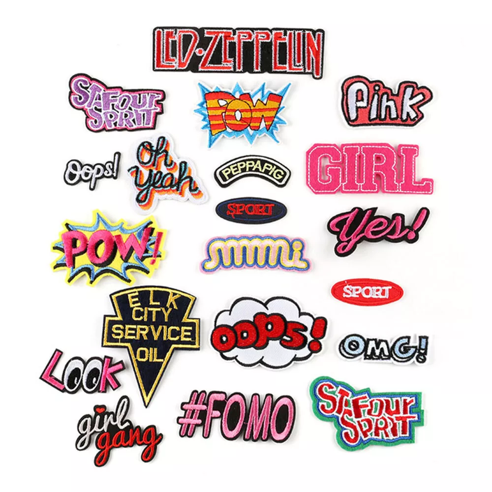 Iron On Patches for Clothing,Fashion Pink Girl Embroidered Patches for  Backpacks,Applique for Clothes Dress Pants Hats Jeans, Sewing Applique DIY  Accessory A-Pink Patches