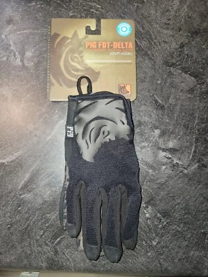 PIG Full Dexterity Tactical (FDT) Delta Utility Gloves Black Medium