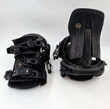 Nidecker Supermatic Carbon Step-In Snowboard Bindings Size M Black Auto Entry