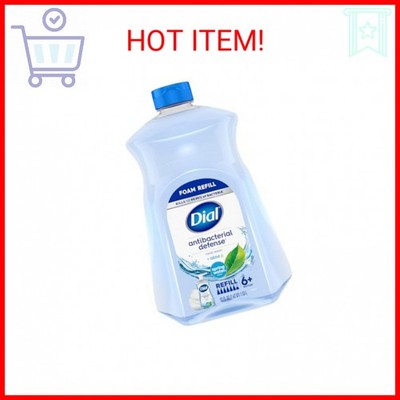 Dial Antibacterial Defense Foaming Hand Soap + Aloe, Spring Water Scent, 52 Fl O