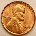 1939-S  Choice Uncirculated BU Red RD - Lincoln Wheat Cent  ~ B746