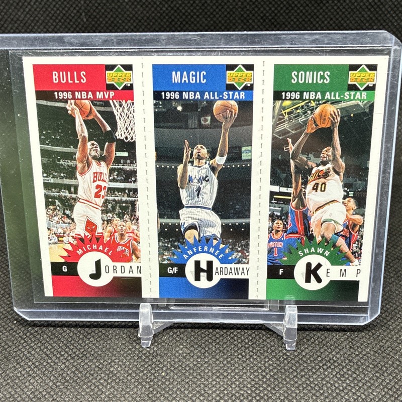 Upper Deck Collector's Choice 1995-96 Jordan/Hardaway/Kemp 3 Cards M11 M60 M78