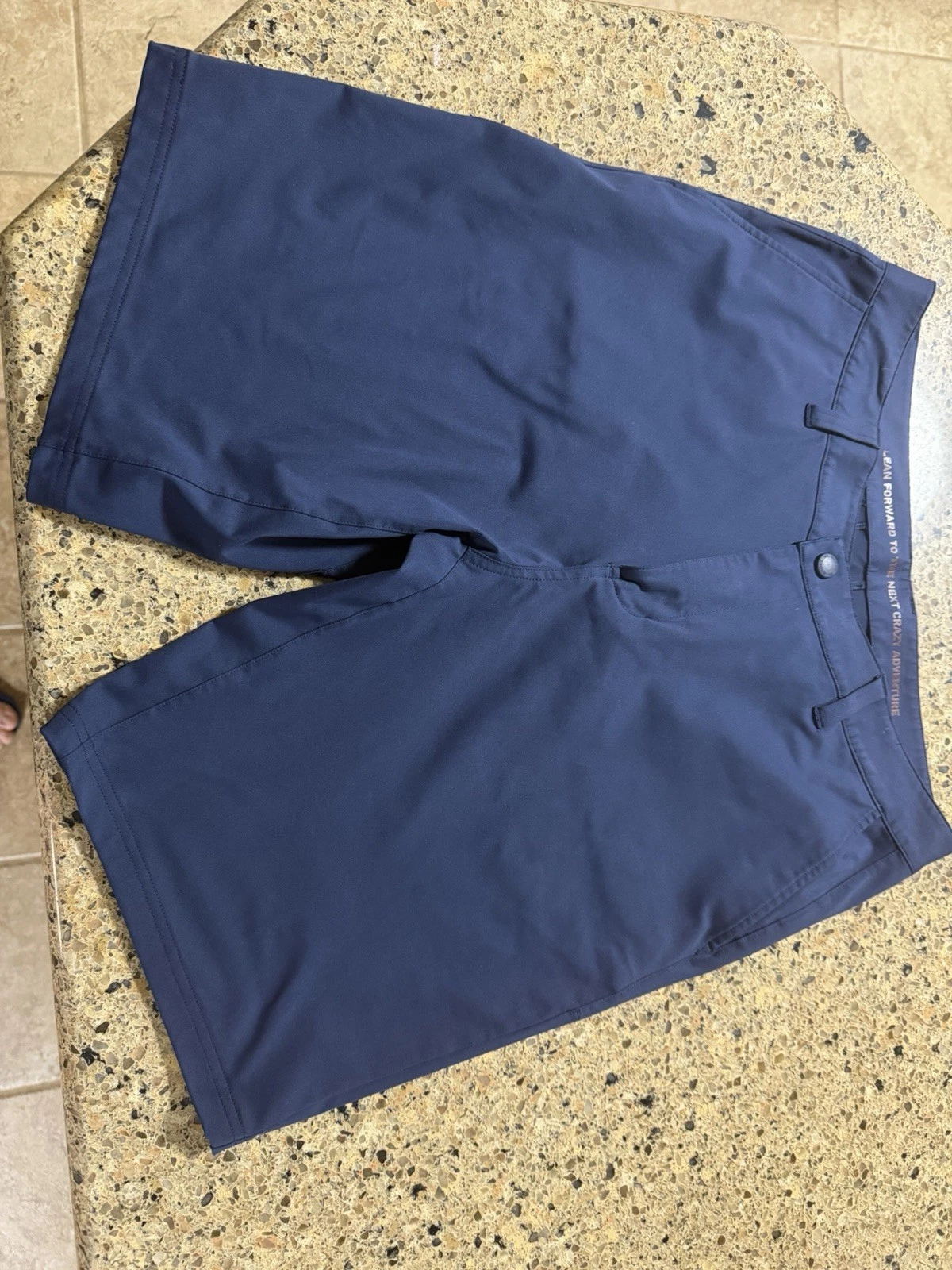 Rhone Shorts Mens 34 Navy Blue Performance Stretch Golf Casual Quick Dry