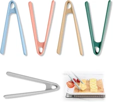 5-Pack 5.5" Silicone Mini Tongs Set, Heat-Resistant Non-Stick Kitchen Utensils