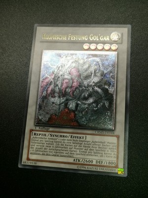 Yu-Gi-Oh! Kosmische Festung Gol'gar CRMS Ultimate Rare Foil Shift  - MISPRINT