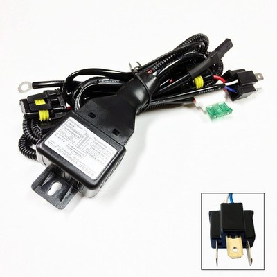 HID Relay Harness H4 (9003 HB2) 12V 35W/55W Bi-Xenon Hi/Lo Wiring Controller