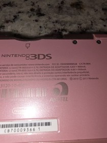 Nintendo 3DS Pearl Pink Mario Kart 7 On SD card, 6 Games & Charger