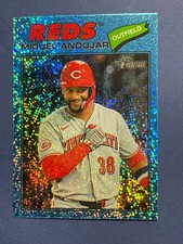 Miguel Andujar 2026 Topps Heritage Light Blue Sparkle #259 Cincinnati Reds