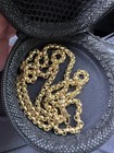 18k Gold Rolo Link Chain Necklace, Lobster Clasp and 24” length.  — photo 8
