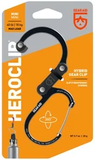 GEAR AID Aluminum Heroclip, Mini 40 lb Max Load - Stealth Black