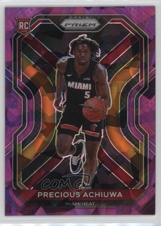 2020-21 Panini Prizm Purple Ice Prizm 157/175 Precious Achiuwa #294 0j9t