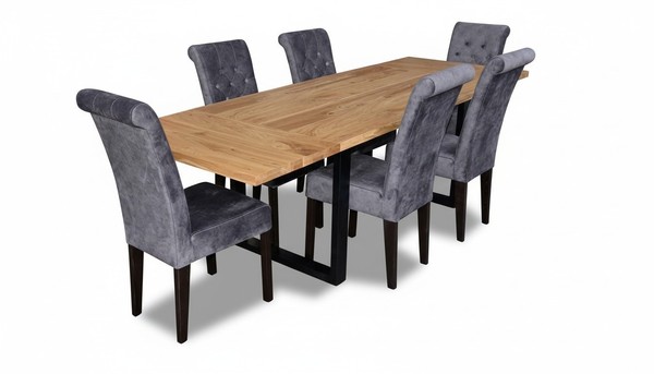 Esstisch 6X StüHle Stuhl Tischesszimmer Set Essgruppe Tische 7Tlg Garnitur Neu-image
