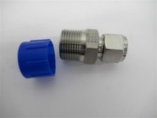 Parker 8MSC12N-316 , 1/2" Tube O.D. x 3/4" NPT A-Lok SS Male Connector