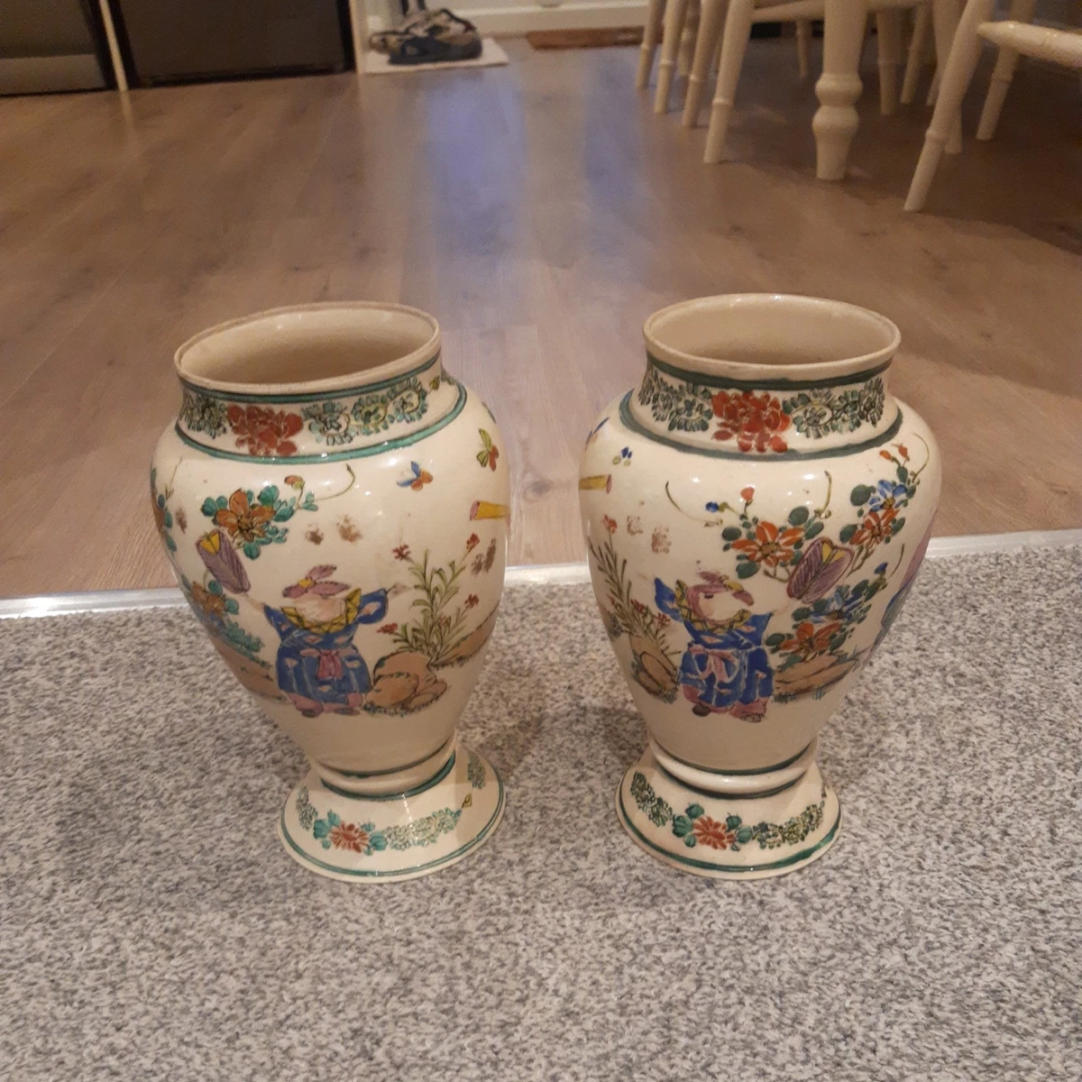 萨摩锦光山在日本古董花瓶| eBay