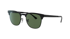 Ray-Ban Clubmaster Metal Polarized Green G-15 Sunglasses 0RB3716-186/5851 NEW