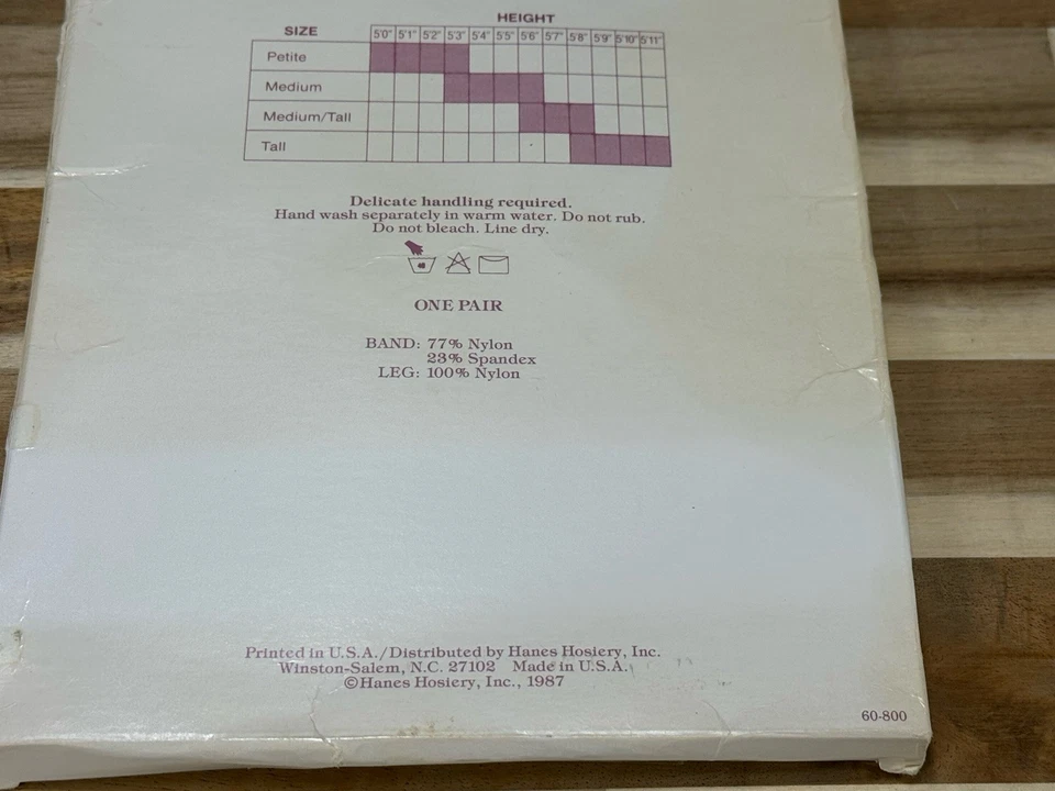 ✅Vintage ✅Hanes Stardust Encaje Top Muslo Alto ✅Talla Mediana Alta ✅Medianoche ✅ Nuevo Foto 4 de 4