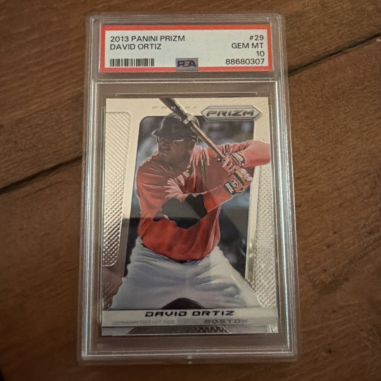 2013 PANINI PRIZM Baseball David Ortiz Card #29 PSA NM-MT 8