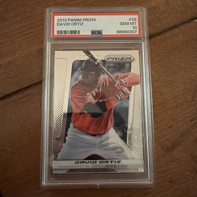 2013 PANINI PRIZM Baseball David Ortiz Card #29 PSA NM-MT 8