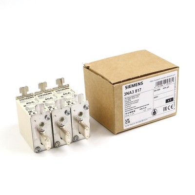 Siemens NH fuse block 3NA3817 (3pcs) original box