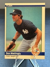 1984 FLEER #131 DON MATTINGLY ROOKIE CARD RC NEW YORK YANKEES . rookie card picture