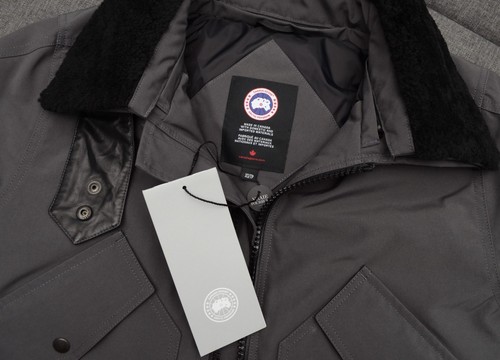 Authentic Men's Canada Goose Bromley Bomber Down Puffer Gray Jacket Size XS - Picture 12 of 20