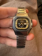 Vintage Ricoh Automatic 21 Jewels DayDate Multicolor Dial Watch Rare 061481