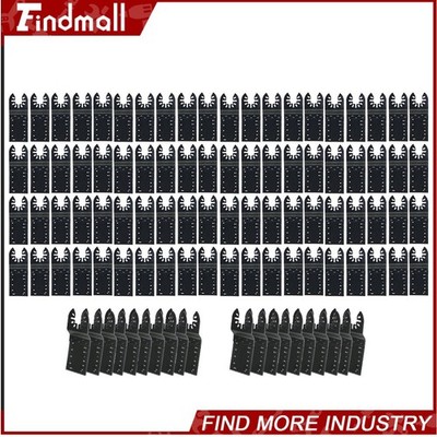 Findmall 100 Pack 30 - 90mm Quick Release Durable Oscillating Tool Saw Blades