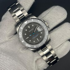 Seiko 40MM Automatic NH35 Diver Watch - Grey Dial & Bezel, Stainless Steel