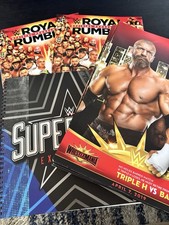 WWE 2019 Programs And Photo Lot. See Description!!!!!