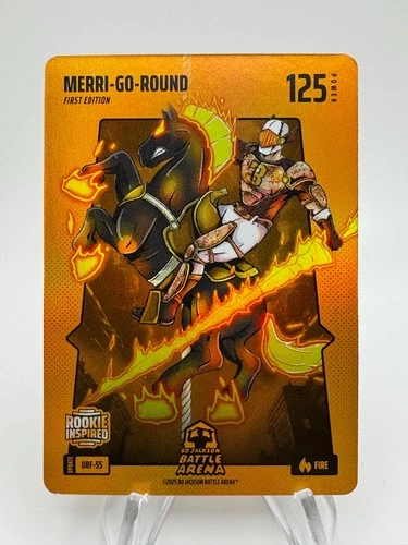 Bo Jackson Battle Arena MERRI-GO-ROUND JACKSON MERRILL Orange Battlefoil #OBF55