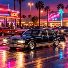 GreenLight California Lowriders S1 1987 Chevrolet Caprice 1:64 Diecast LE