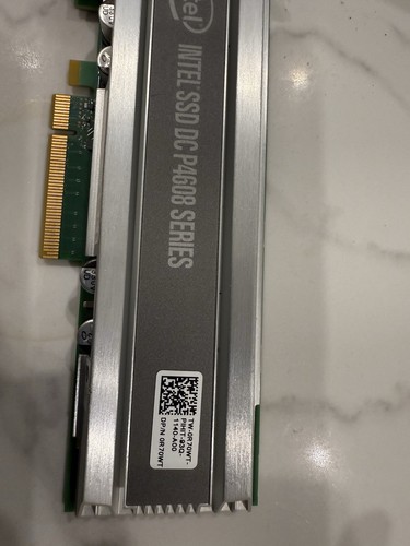 Intel SSD DC P4608 6.4TB NVMe PCIe 6.4TB SSD SSDPECKE064T7 Dell 0R70WT Server - Picture 2 of 7