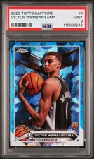 2023 Topps Chrome Sapphire Edition #1 Victor Wembanyama PSA 9