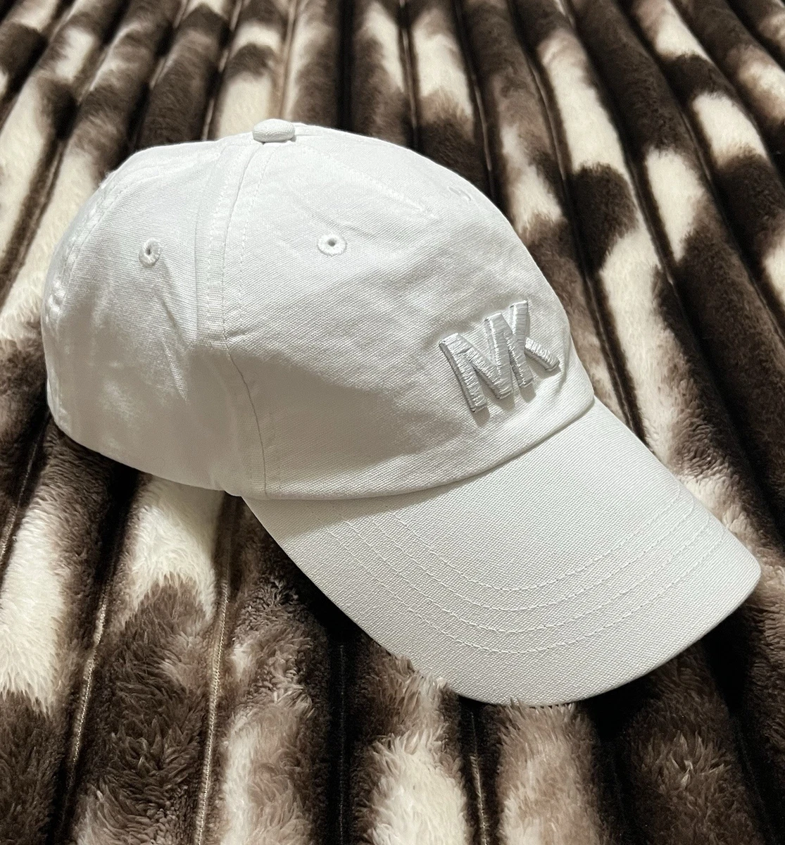 Michael Kors White Embroidered Logo Cap NWT MICHAEL KORS Baseball MK Logo Baseball Cap White Embroidered  main image 2