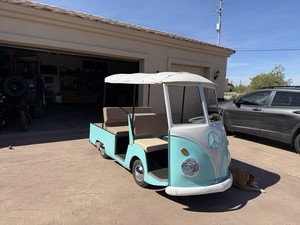 Bahama blue custom one off VW transporter bus golf cart