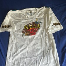 Vintage 90s NFL Jacksonville Jaguars Killa B's White Mesh Football Jersey Size X