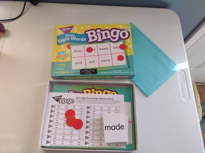 Trend Basic Sight Words Bingo Individual/ Group Play Up To 36 Players Homeschool