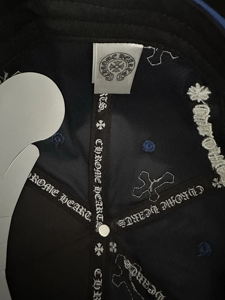 ¡ÚLTIMO! SOMBRERO CH ESTILO CORAZONES CROMADOS (AZUL/BLANCO) Foto 4 de 4