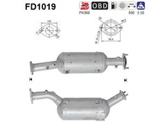 PARTIKELFILTER FÜR SUZUKI GRAND VITARA II (JT, TE, TD) - AS FD1019