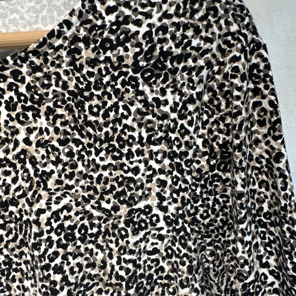 Vestido para mujer Old Navy grande estampado animal guepardo manga larga línea A otoño Foto 4 de 4