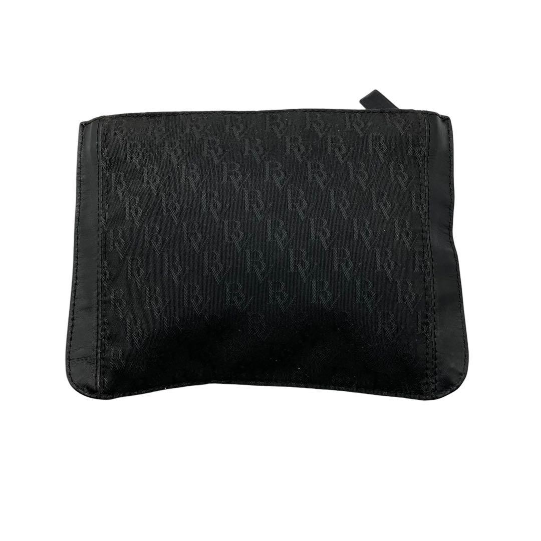 BOTTEGA VENETA Pouch Canvas/Leather Black From Japan BOTTEGA VENETA Pouch Canvas/Leather Black From Japan