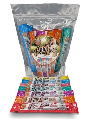 Rena's Recipe Kitty Licks Lickable Cat Treats Variety Pack, 28 Tubes