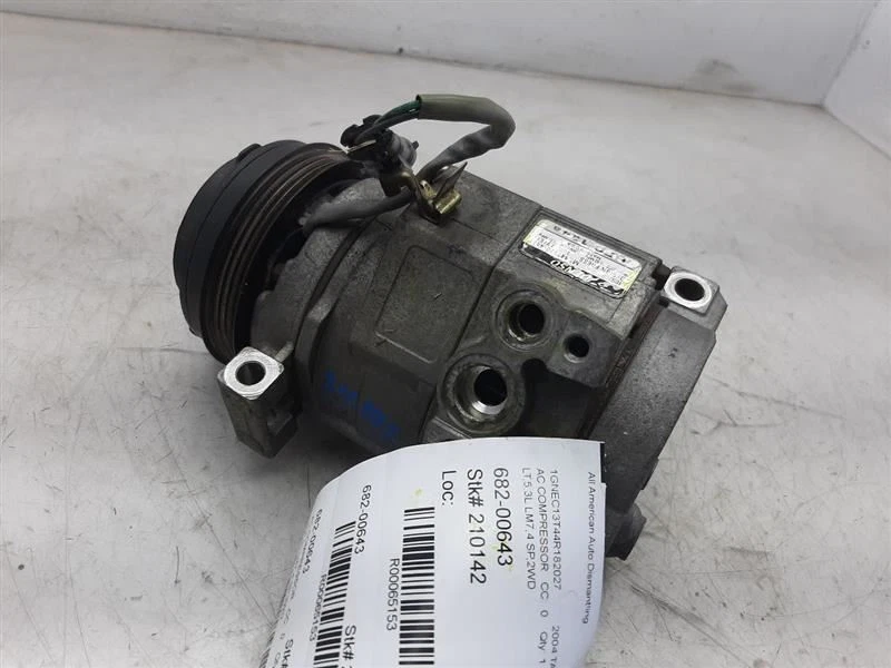 Compresor de aire acondicionado con aire acondicionado trasero para 03-09 Chevrolet Tahoe 25891792        Foto 4 de 4