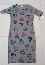 NEW LuLaRoe Disney dress w Mickey and Minnie Mouse silhouette print Sz S