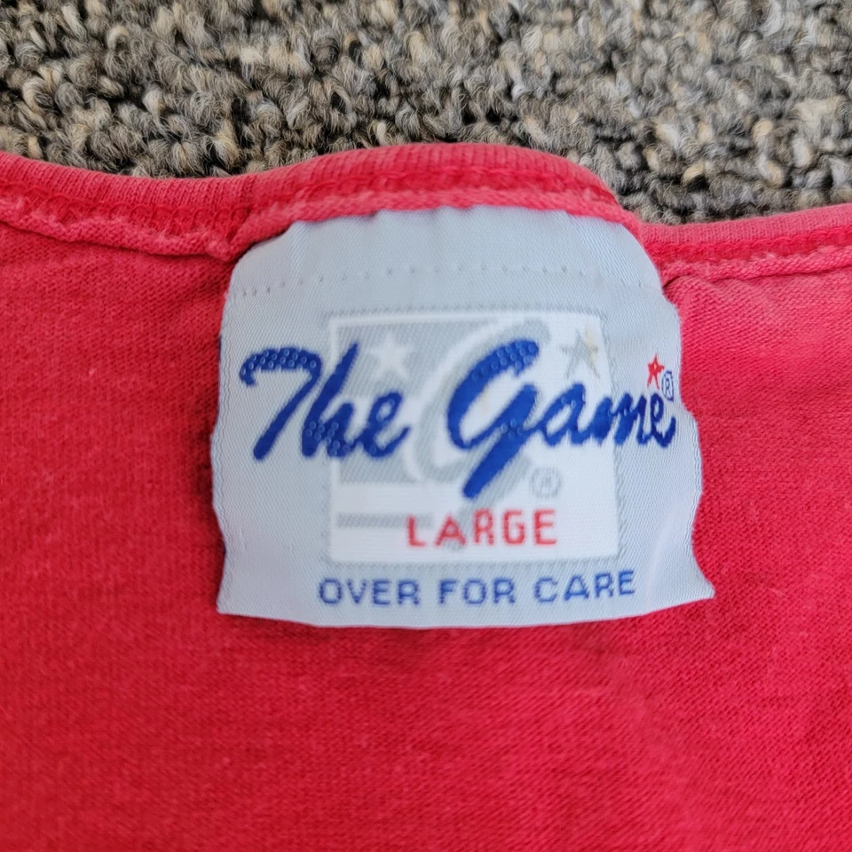 Vintage 1995 Texas Rangers All Star Game Red Tank Top Men's Size Large  - Image 4 of 4