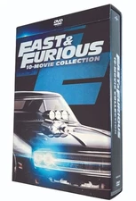 Fast and Furious 10-Movie Film 1-10 Collection DVD Box Set Region 1 USA NEW