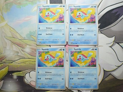 Rare Scarlet & Violet 151 Mew en Squirtle 007/165 x4 Play Set Pokemon Karten